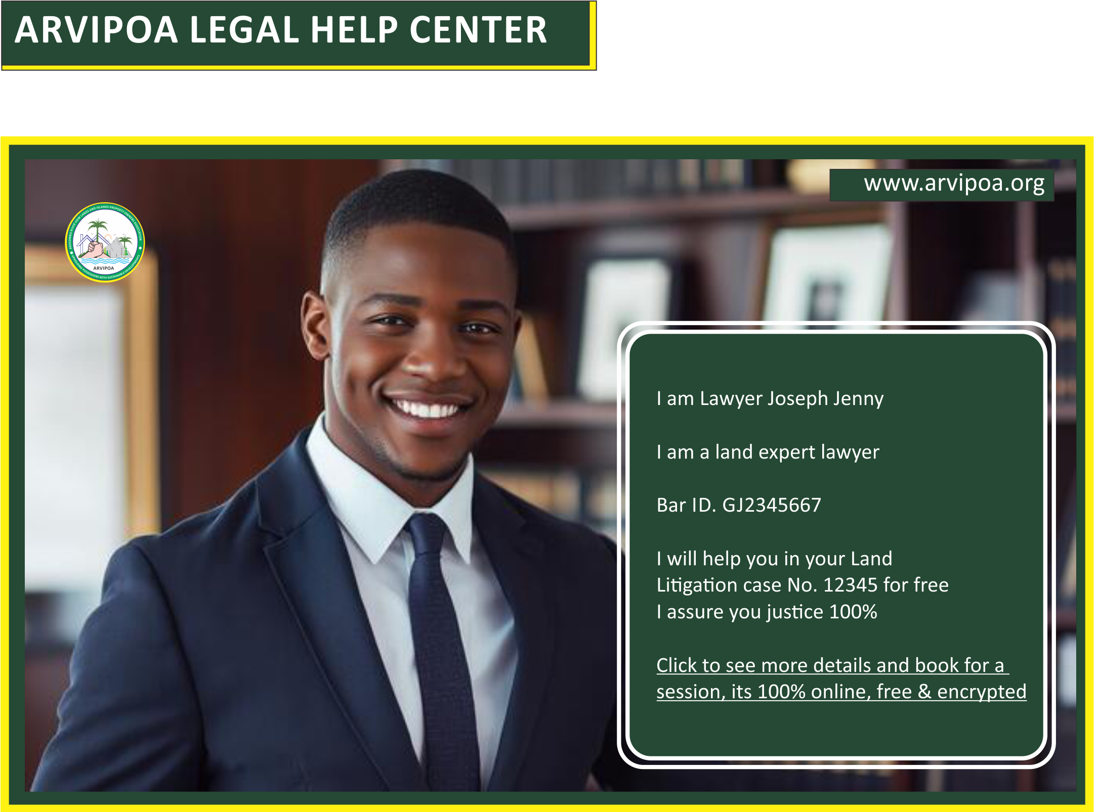 ARVIPOA LEGAL AND ABITRATION HELP CENTER